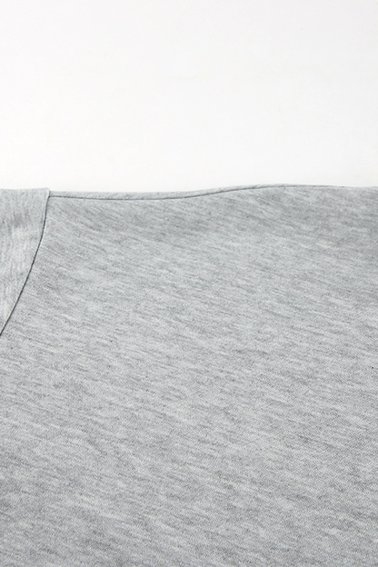 Street Draw String Pocket O Neck Long Sleeve Two Pieces