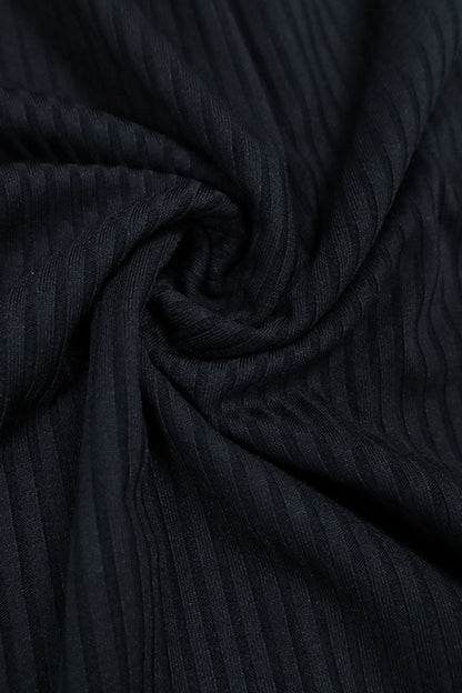 Stringy Selvedge Contrast Off Shoulder One Step Skirt Dresses