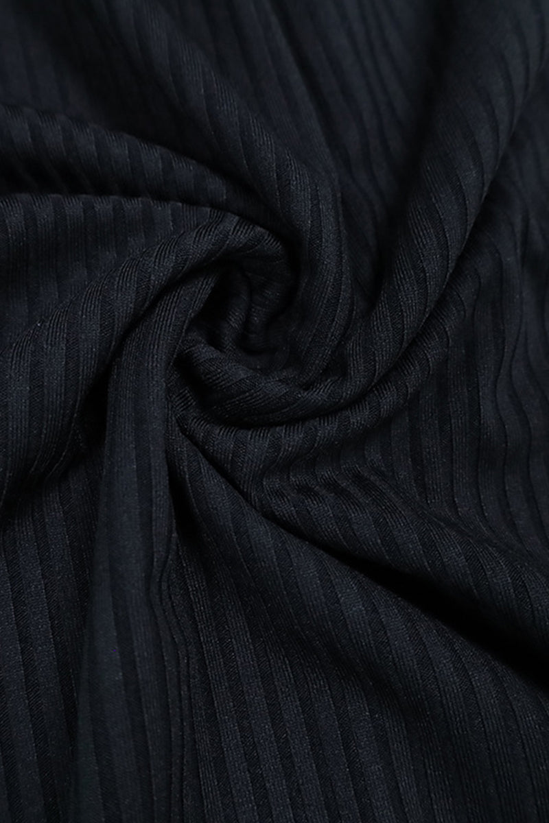 Stringy Selvedge Contrast Off Shoulder One Step Skirt Dresses