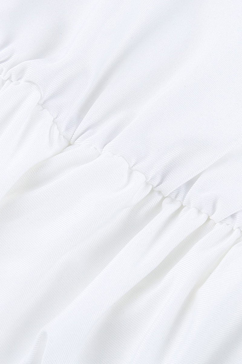 Ruched V Neck Wrapped Skirt Dresses