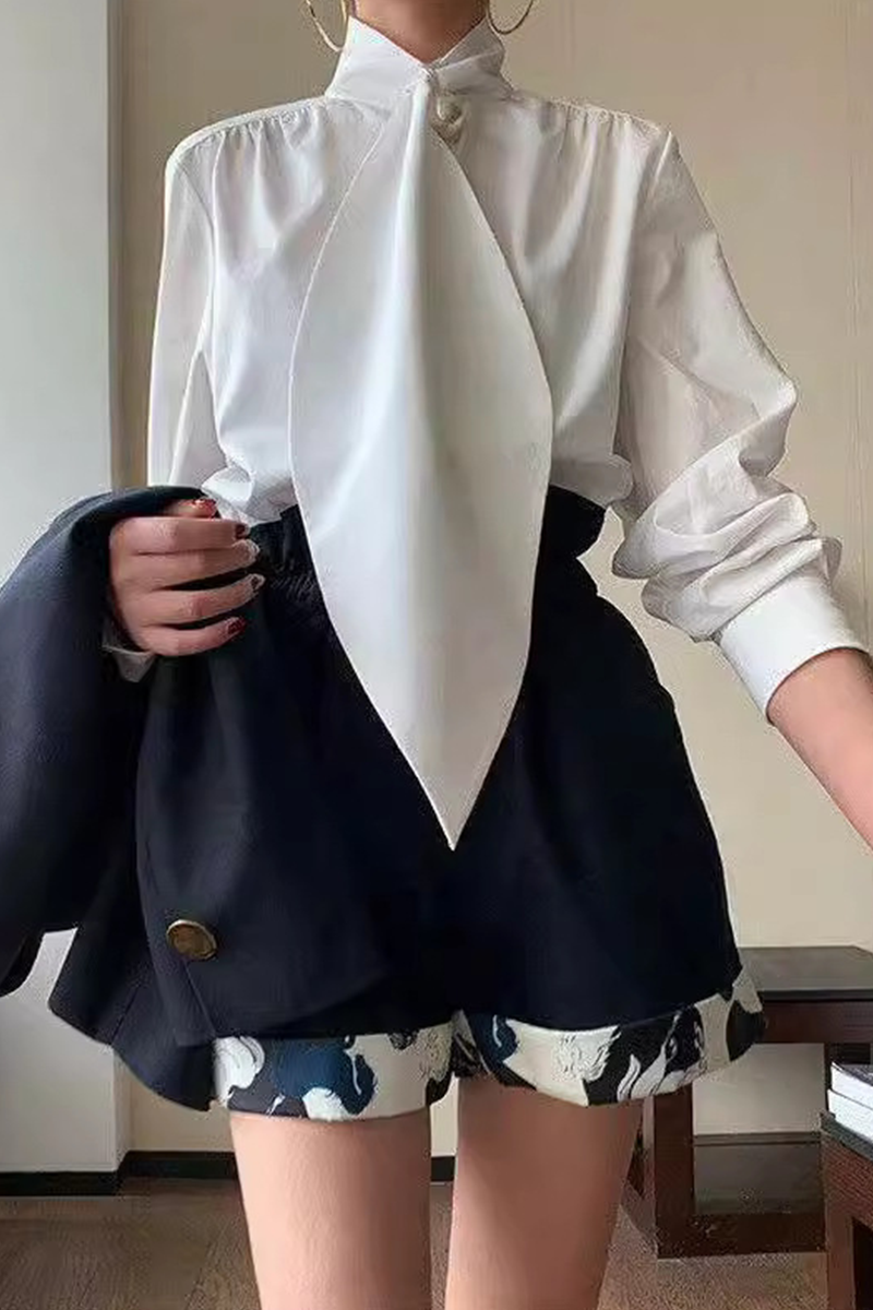 Daily Mandarin Collar Blouses