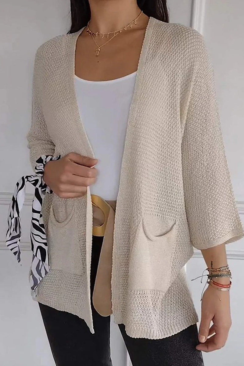 Color Pocket Cardigan Outerwear