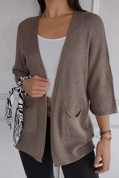 Color Pocket Cardigan Outerwear