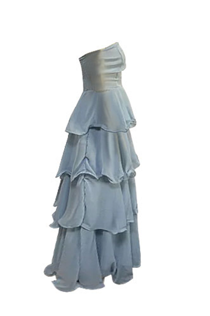 Backless Ruffle Strapless Cake Skirt Dresses(5 Colors)