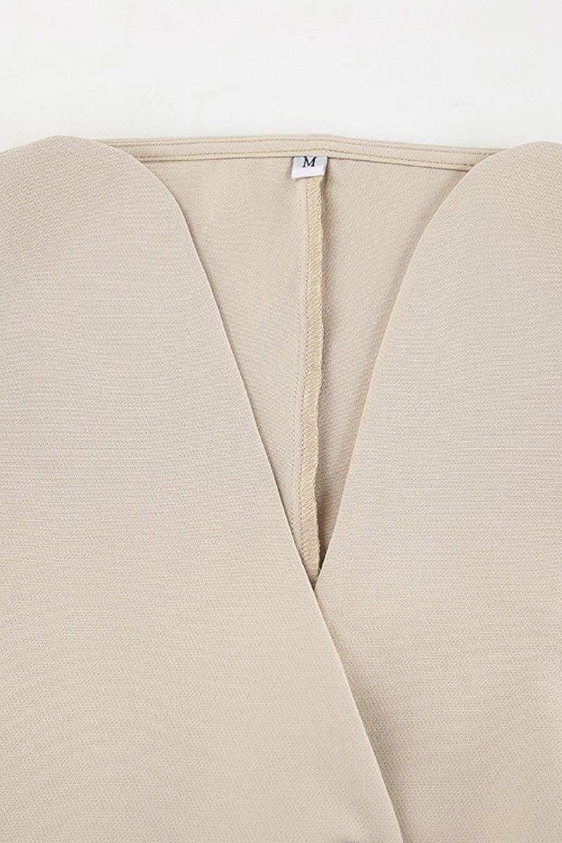 Street Pocket Buttons V Neck Short Sleeve Two Pieces
