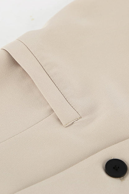 Street Pocket Buttons V Neck Short Sleeve Two Pieces