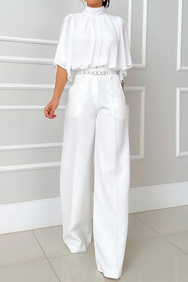 Patchwork Adjustable Mandarin Collar Sleeveless Two Pieces