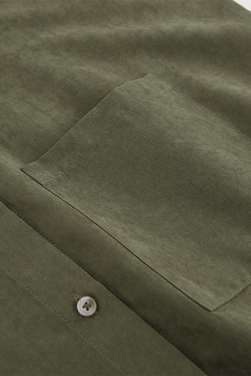 Buttons Turndown Collar Blouses