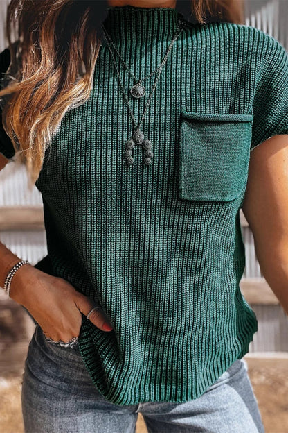 Pocket Half a Turtleneck Sweaters(9 Colors)