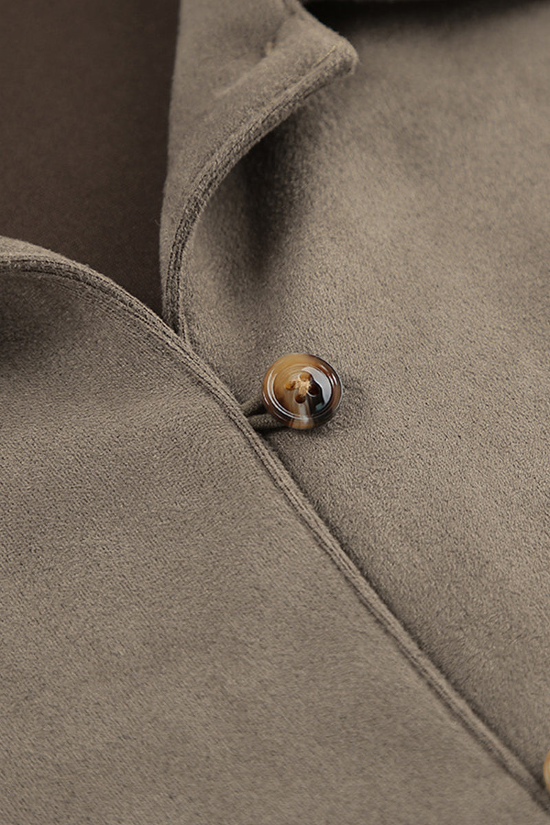 Buttons Turndown Collar Blouses