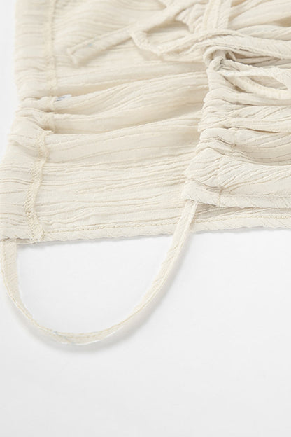 Pocket Strap Design Halter Sleeveless Two Pieces