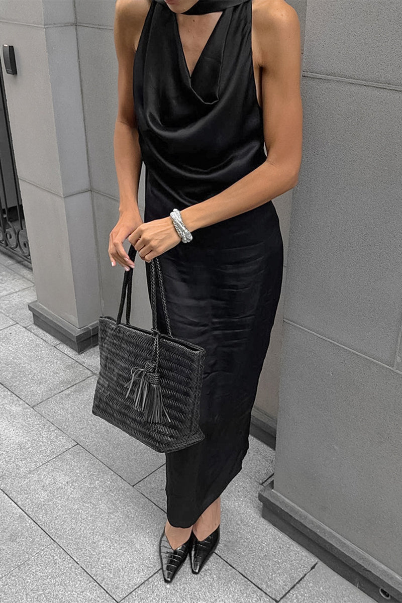 Lace Up Halter One Step Skirt Dresses