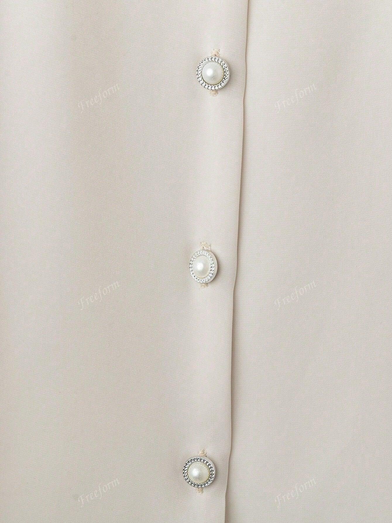 V Neck Blouse Loose Daily Wear