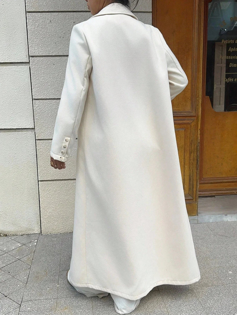 Wool Coat Double Breasted for Autumn Style
