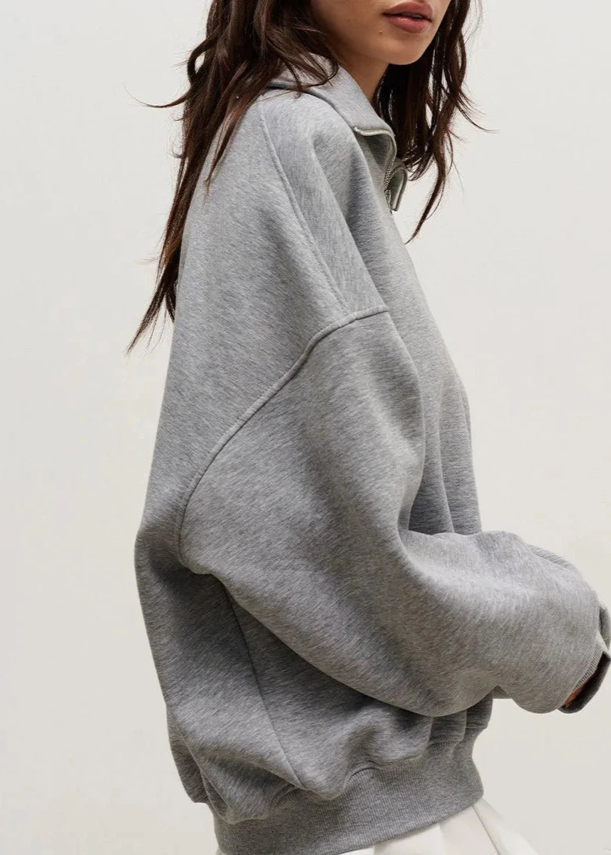 Zip-up Navy Sweater