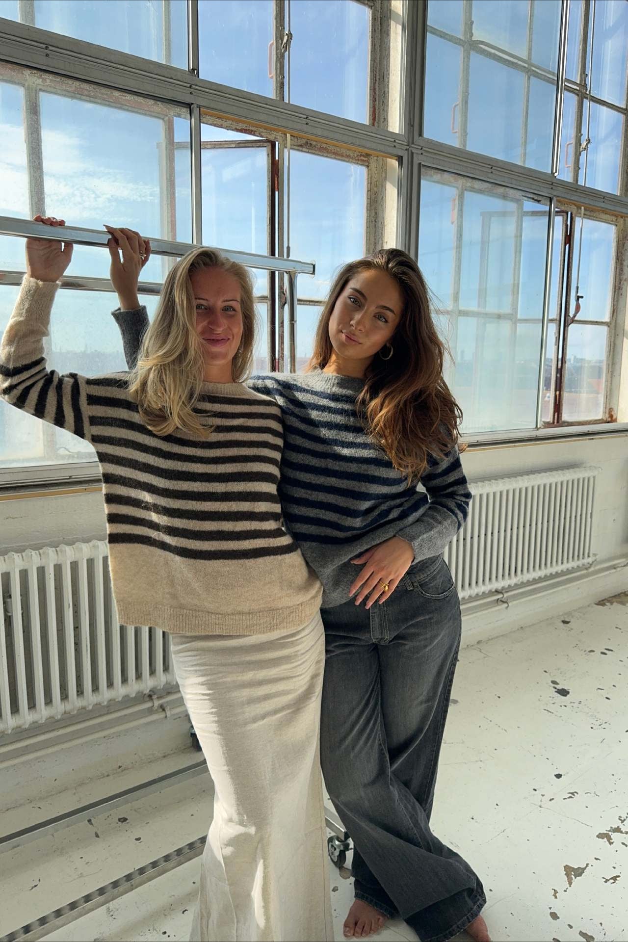 Striped Loose Slouchy Knit Sweater