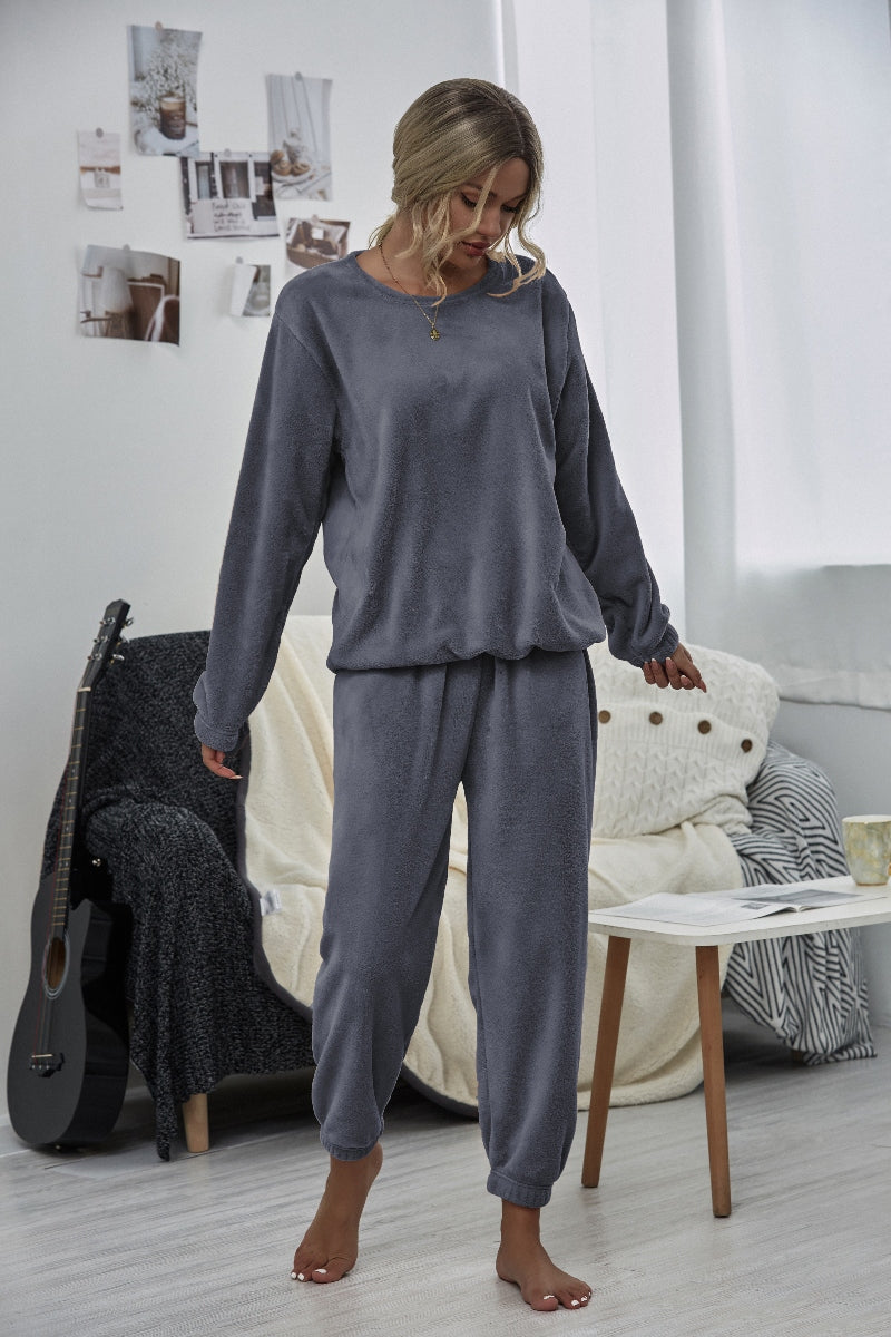 | Grey Crewneck Sweatshirt & Joggers