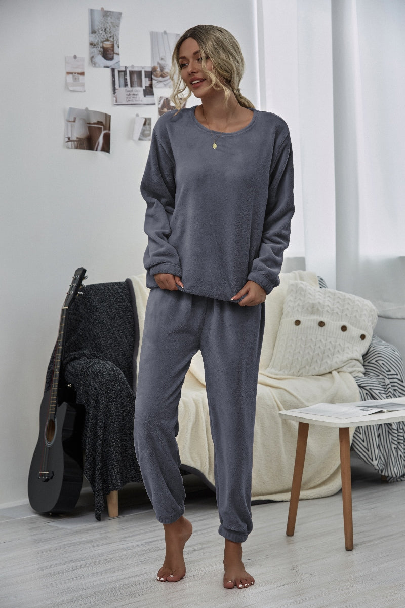 | Grey Crewneck Sweatshirt & Joggers