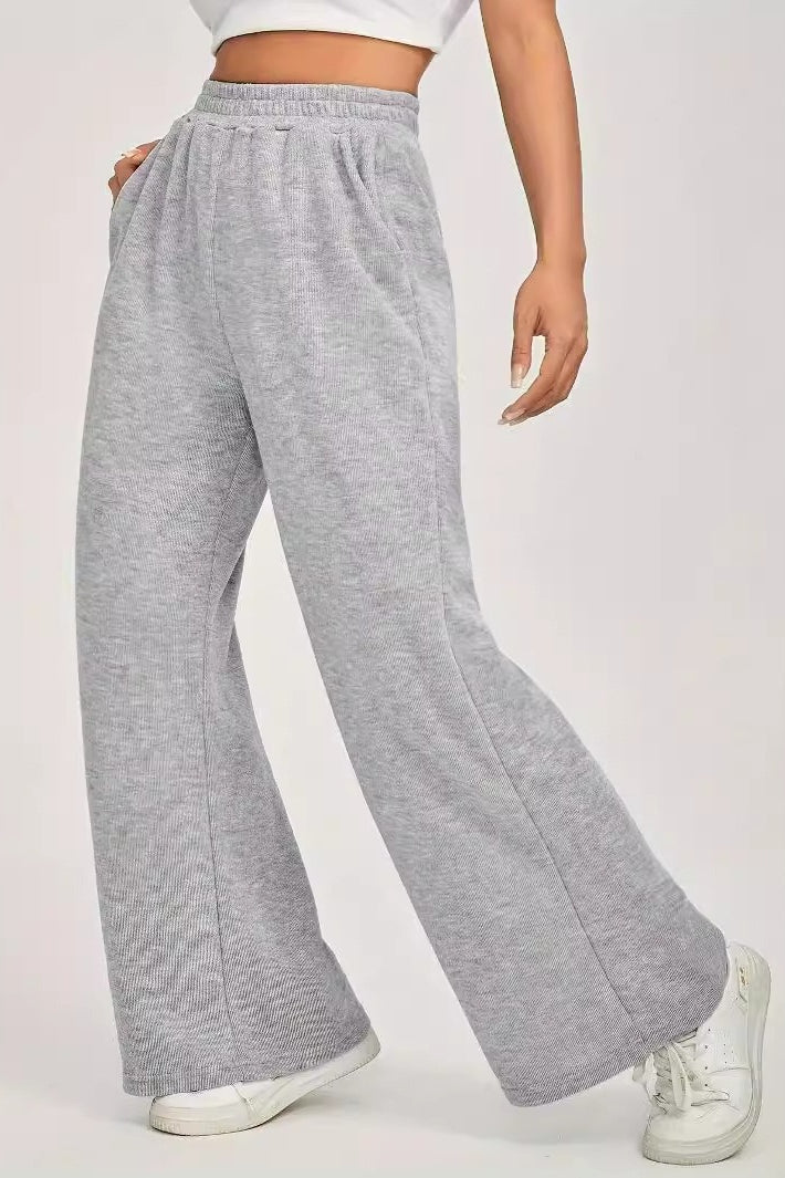 Minimalist High Waist Knit Pants