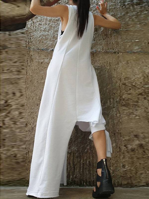 Loose Color Boat Neck Maxi Dresses