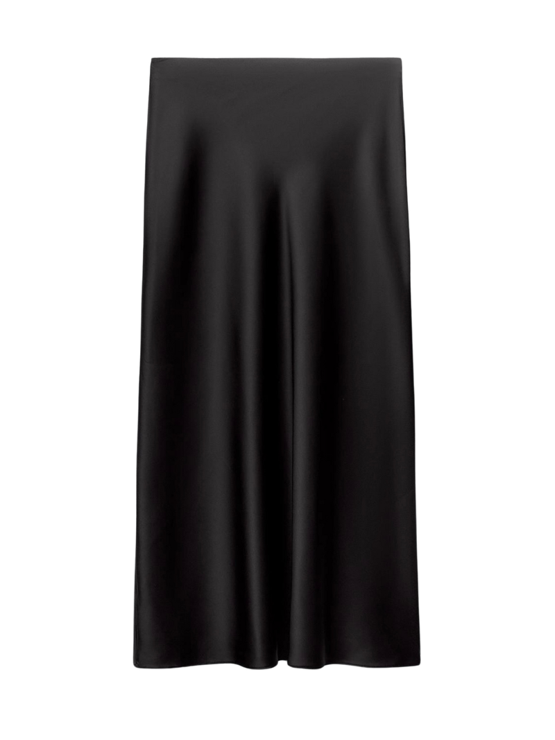 Fishtail Satin Skirt