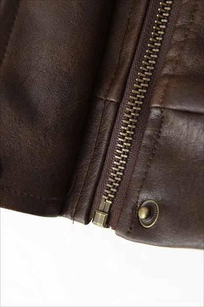 Modern Oversized Leather Coat