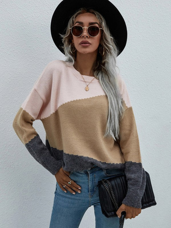 Bianca® | Women's sweater with long sleeves and a round neck