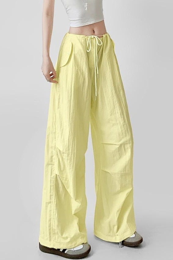 Cargo Wide Leg Relaxed Pants