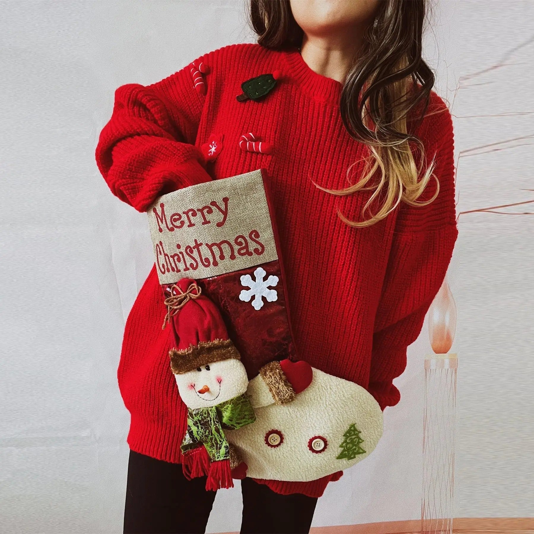 Maya® | Christmas sweater for women with a structured design