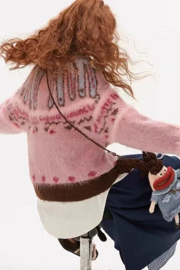 Pink Cozy Knit Sweater
