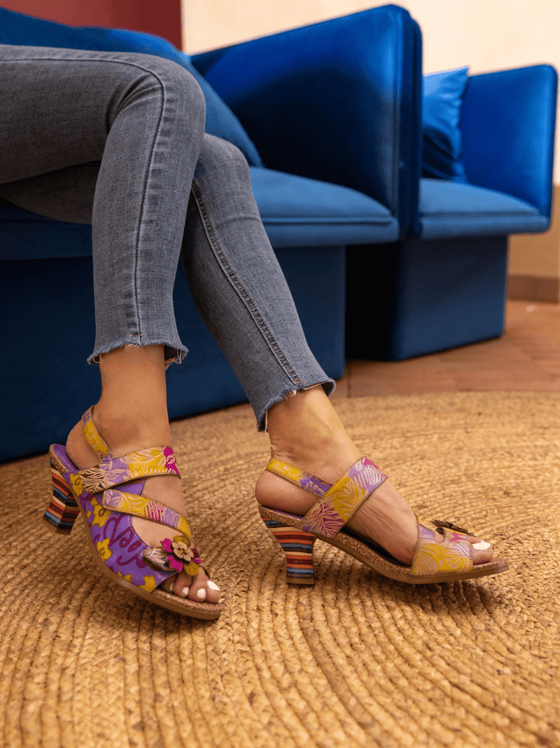 Soffia | Midnight Sol Leather Slingback Sandal