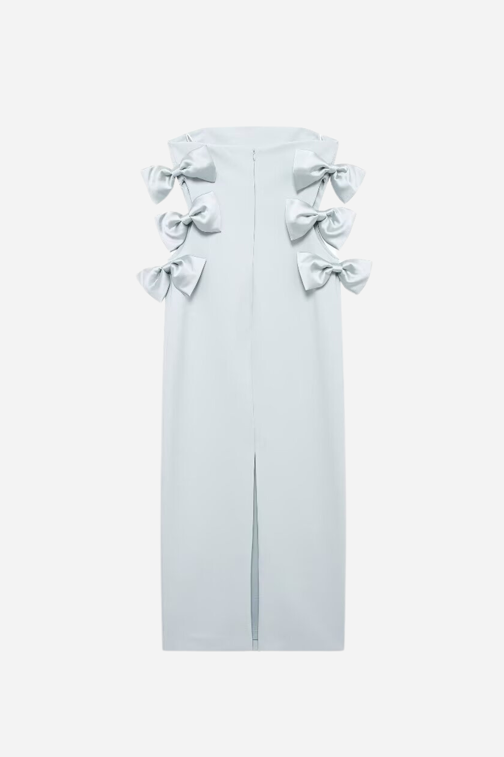 Strapless Bow Hollow Mini Dress