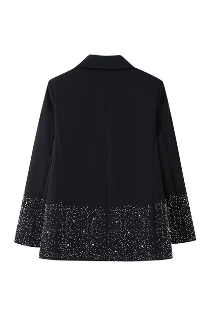 Cornelia Rhinestone Embellished Blazer & Shorts Set