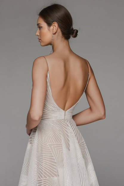 Fagra Strapless Embroidered Midi Dress