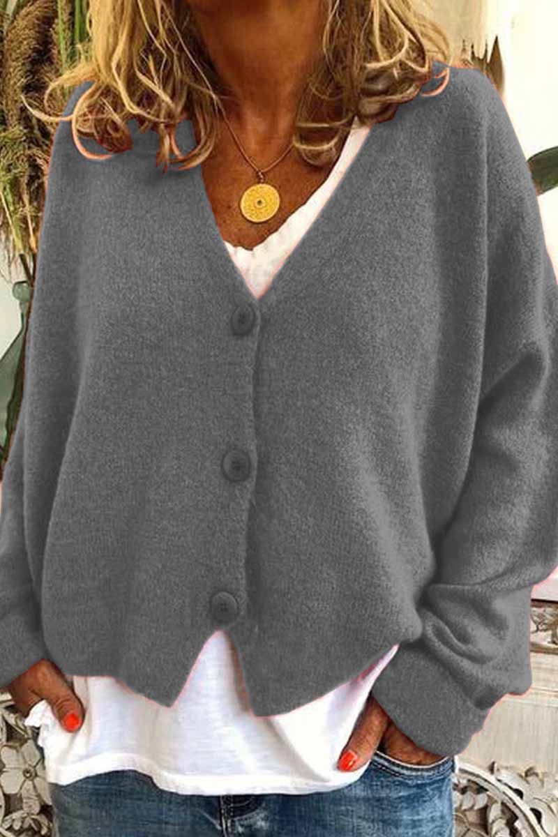 Loose Knitted Cardigan ( 6 Colors )