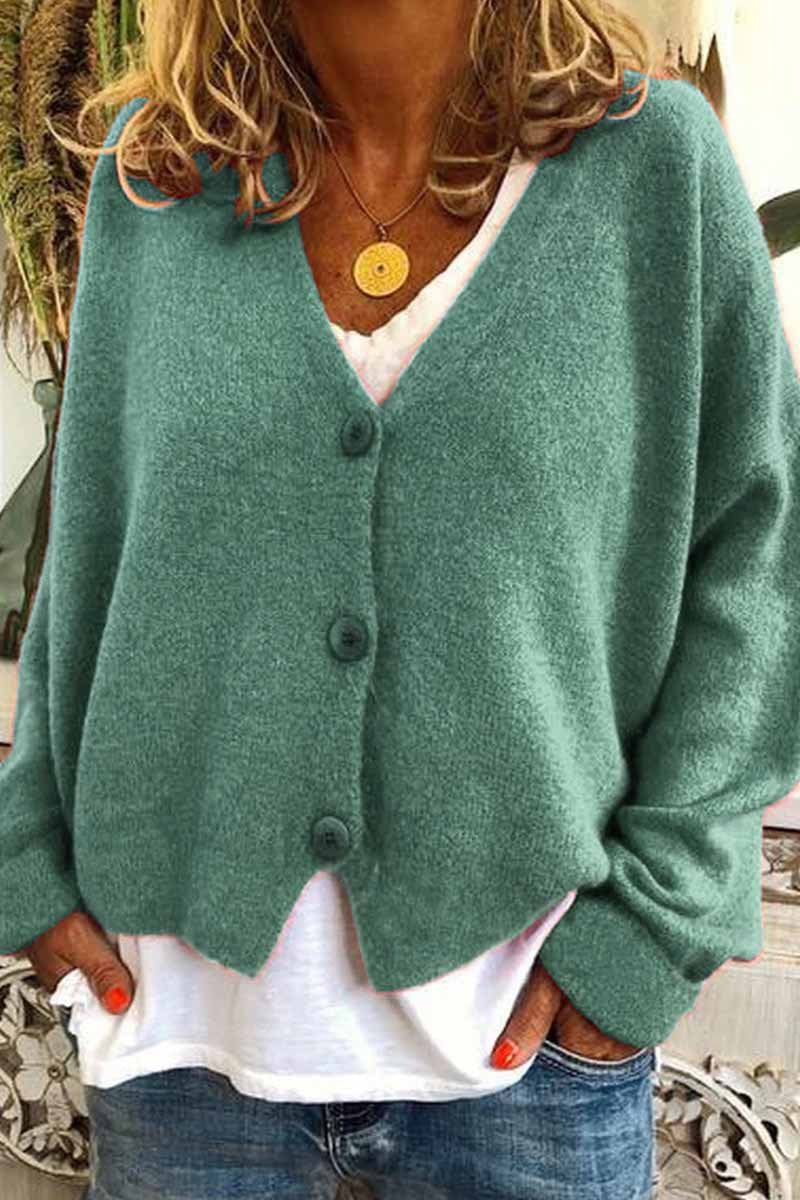 Loose Knitted Cardigan ( 6 Colors )