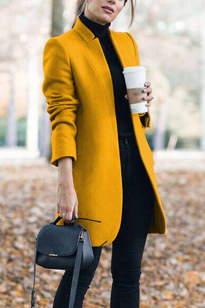 And Stylish Commuter Stand Collar Coat(6 Colors)