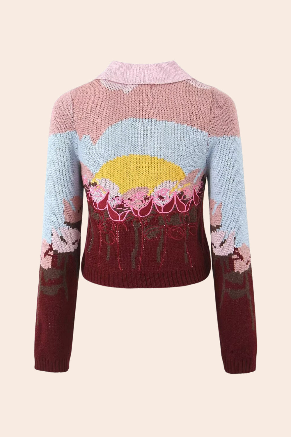 Michelle Jacquard Knit Cardigan