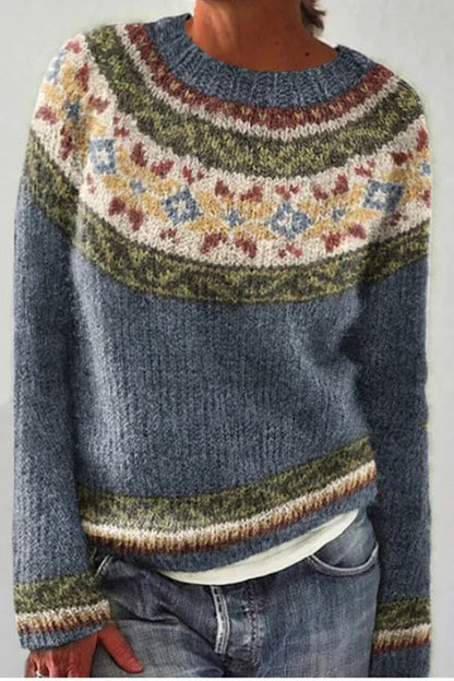 Moxidress Round Neck Unique Pattern Sweater(in 6 Patterns)