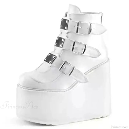 Rebel Gothic Wedge Costume Ankle Boot