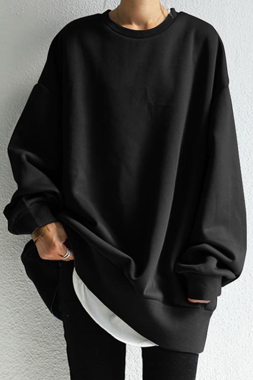 Moxidress Crewneck Long Sleeve Oversized Sweatshirt