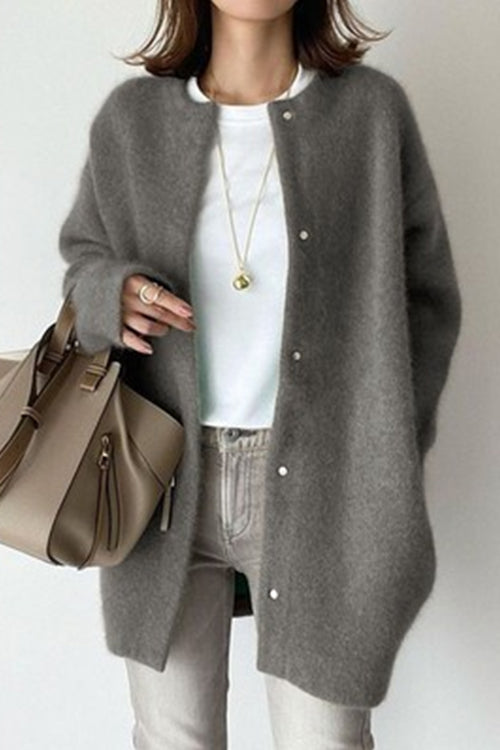 Moxidress Crewneck Button Down Outwear