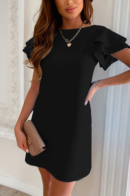 Moxidress Heaps Sleeve Cozy Mini Dress