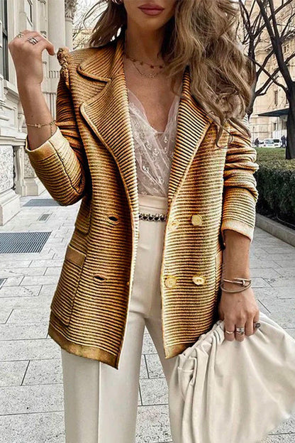 Moxidress Lapel Buttons Cardigans With Pockets