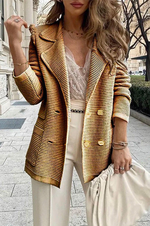 Moxidress Lapel Buttons Cardigans With Pockets