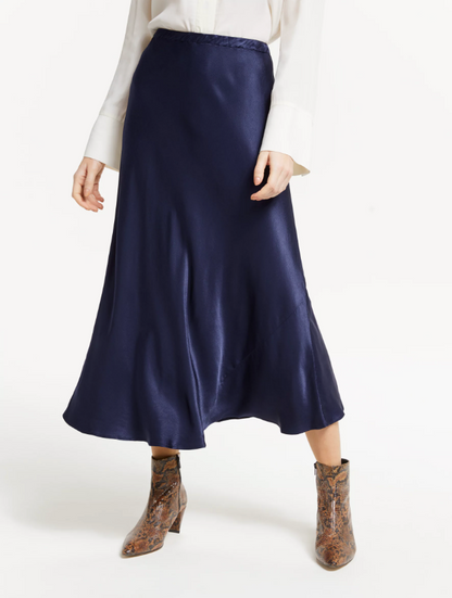 Satin Midi Skirt
