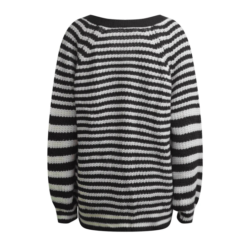 Knitted Long Sleeve Cardigan Christmas Sweater - Autumn Winter Warm