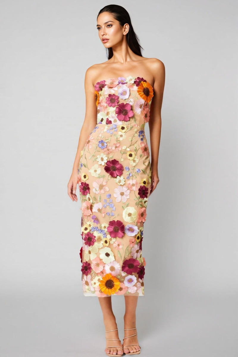 Winslet Embellished Lace Midi Dress