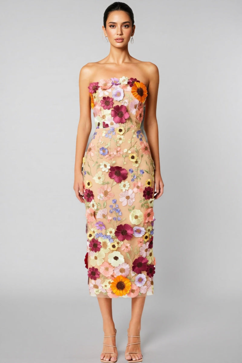 Winslet Embellished Lace Midi Dress