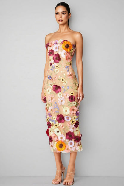 Winslet Embellished Lace Midi Dress